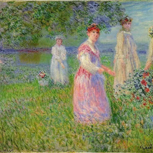 Prompt: midsommar 4 by claude monet