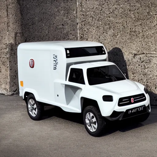 Image similar to fiat cybertruck