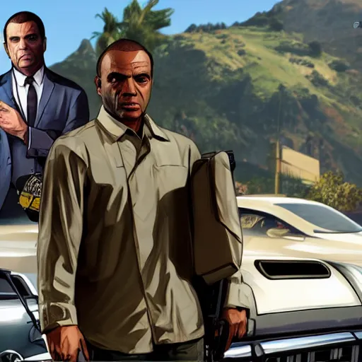 Image similar to GTA V in annihilation movie style