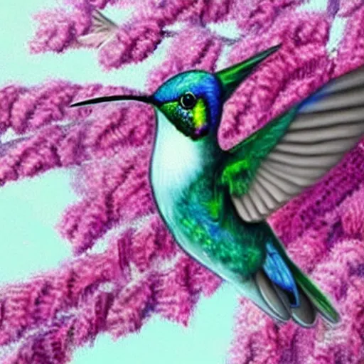 Prompt: ultra realistic robo!!! hummingbird