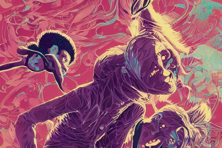 Image similar to night of the living dead, tristan eaton, victo ngai, artgerm, rhads, ross draws