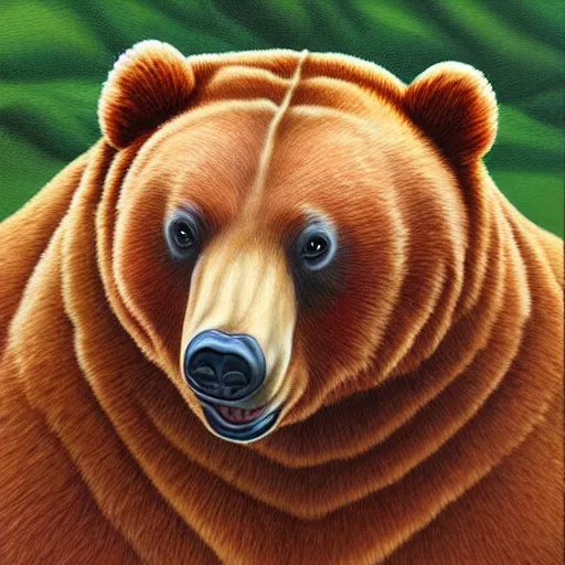 Image similar to 3 bears, highly detailed, portrait painting, illustration by scott gustafson