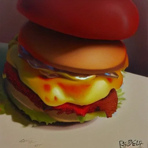 Prompt: Gene Belcher from Bobs Burguer hyperrealistic painting detailed