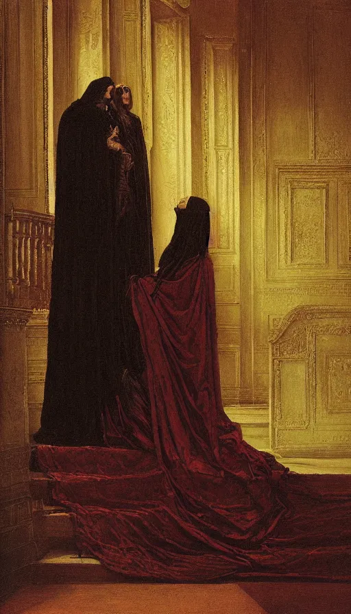 Prompt: the empress by carl gustav carus