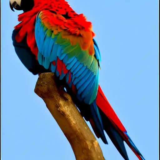 Image similar to red throated macaw