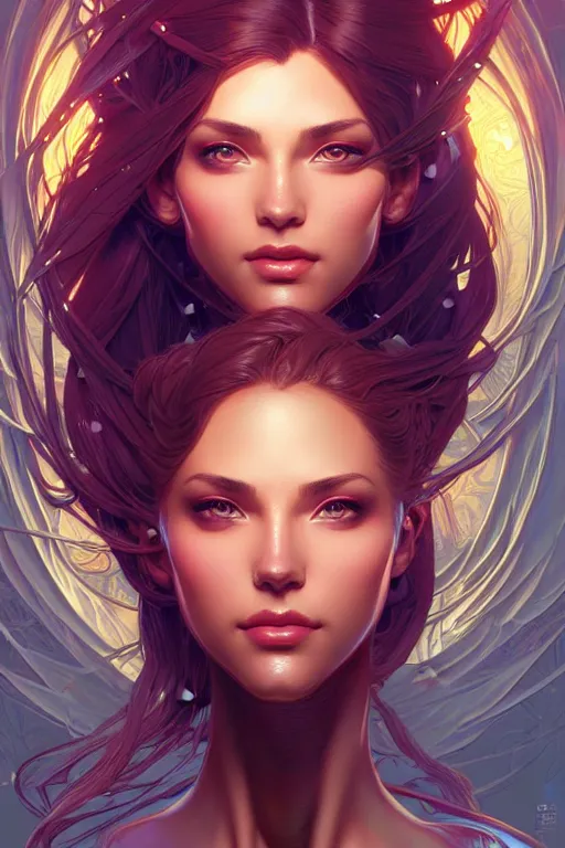 Image similar to beautiful female android!, half portrait, background explosion, intricate detailed environment, cell shaded, floro details, intricate, elegant, highly detailed, digital painting, artstation, concept art, smooth, sharp focus, illustration, art by artgerm and greg rutkowski and alphonse mucha, laurie greasley