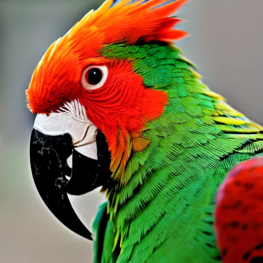 Image similar to close up of a beautiful parrot pheasant