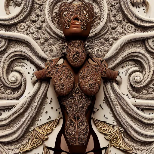 Prompt: princess, torso, ornate, breathtaking, surreal, intricate, detailed, octane render 4 k