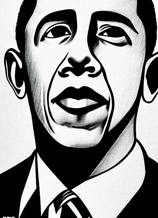 Image similar to portrait of barack obama, intricate, highly detailed, illustration, art by junji ito, junji ito