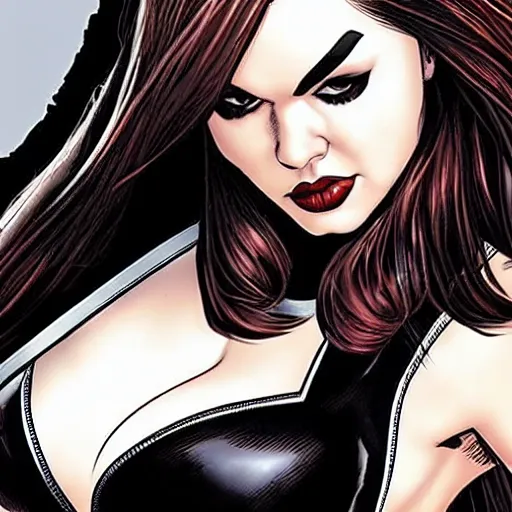 Prompt: Sasha Grey as Marvel's Black Widow