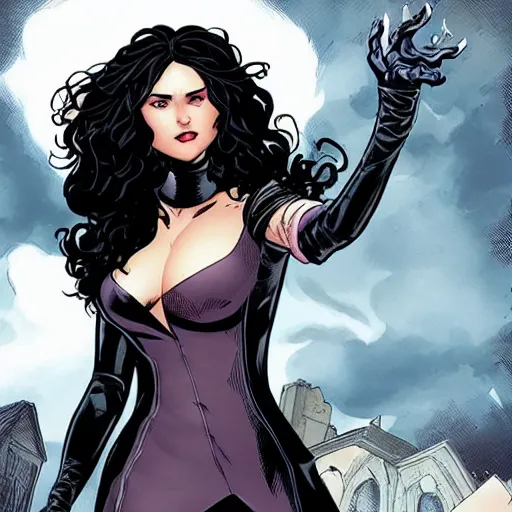 Image similar to yennefer in marvel comics