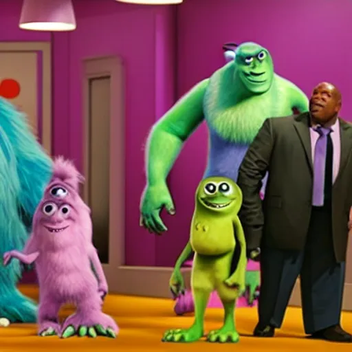 Prompt: magic johnson in monsters inc