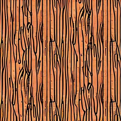 Image similar to seamless stylized cartoon wood bark texture 5 1 2 x 5 1 2