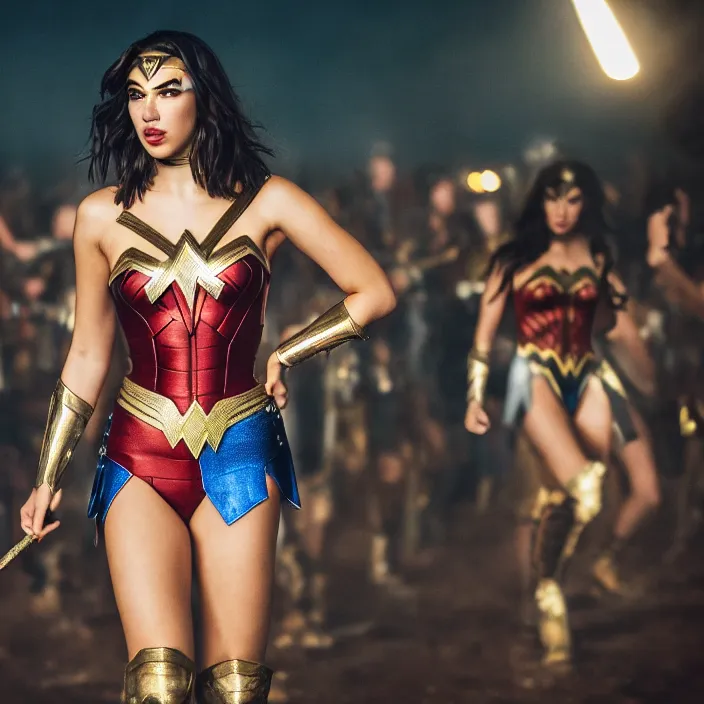 Image similar to portrait of dua lipa as wonder woman, extremely detailed canon eos c 3 0 0, ƒ 1. 8, 3 5 mm, 8 k,