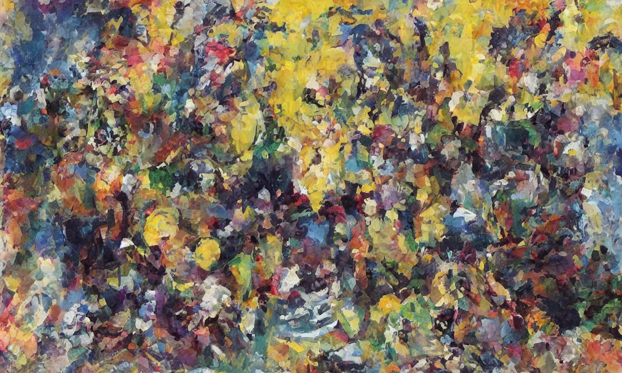 Image similar to cornucopia tick-tock, kandinsky, oil on canvas