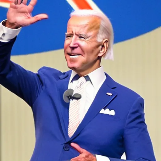 Image similar to joe biden transforms into sonic the hedgehog