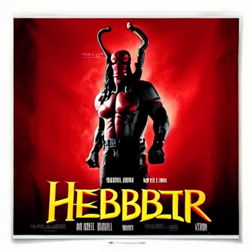 Prompt: twizzlers!!!! hellboy, movie poster, high detail