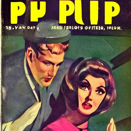 Image similar to 1960s pulp book cover