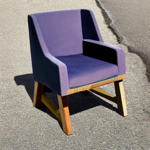 Prompt: a chair in the style of Enzo Mari