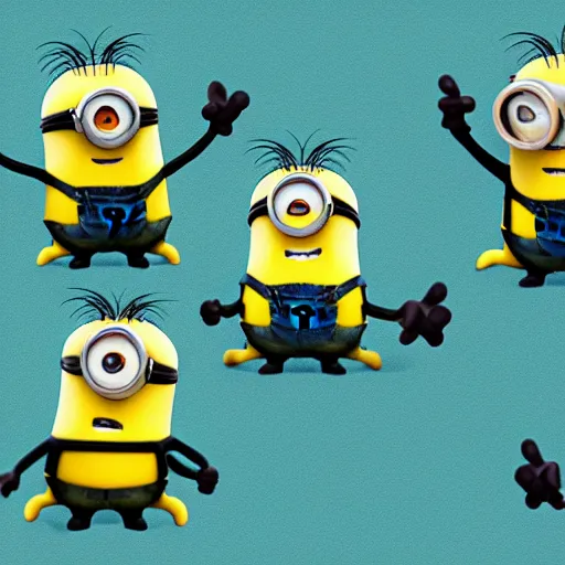 Prompt: the minions doing mitosis, highly detailed, 8k photo