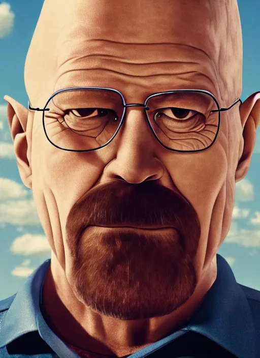 Image similar to film still of Homer Simpson as Walter White in Breaking Bad, 4k