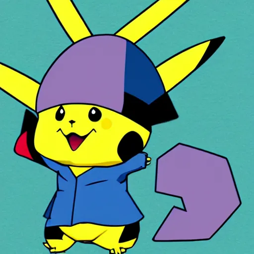 Image similar to a cross between pikachu, and gloom