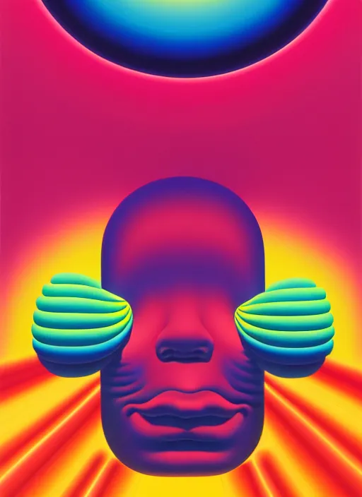 Image similar to head explosion by shusei nagaoka, kaws, david rudnick, airbrush on canvas, pastell colours, cell shaded!!!, 8 k