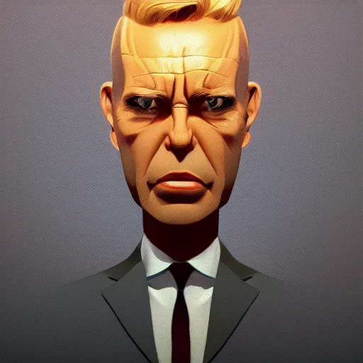 Image similar to face icon stylized minimalist goldfinger, loftis, cory behance hd by jesper ejsing, by rhads, makoto shinkai and lois van baarle, ilya kuvshinov, rossdraws global illumination