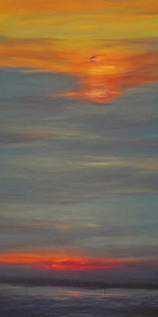 Image similar to a sunset