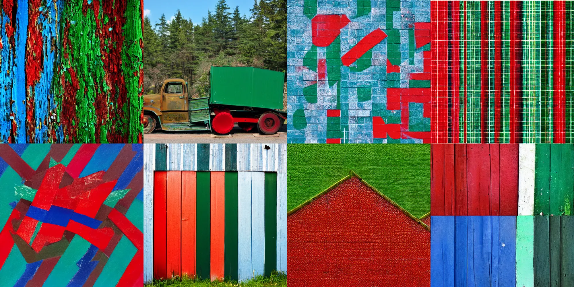 Prompt: red green blue