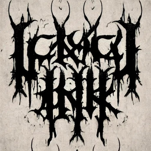 Image similar to black metal band font, unreadable, looks like varicose veins, symmetrical, mirror