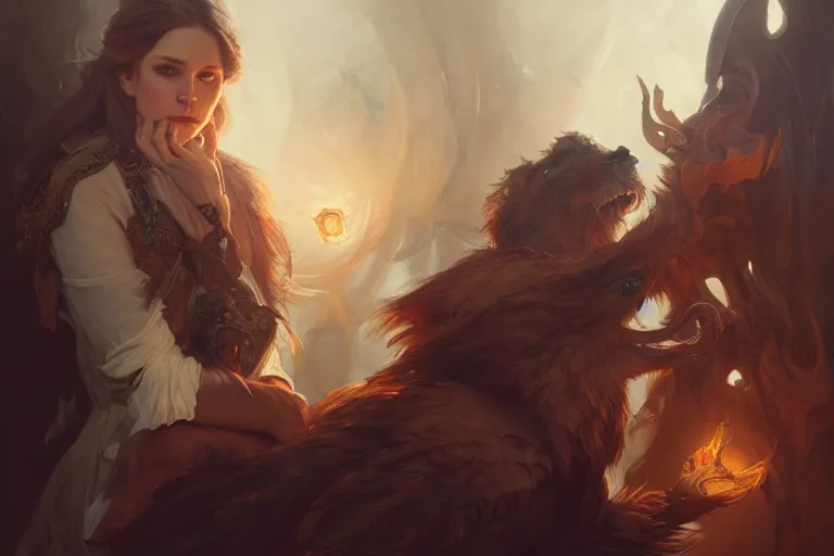 Image similar to photography of edwin henry landseer, deep focus, d & d and mtg, fantasy, intricate, elegant, highly detailed, digital painting, artstation, concept art, matte, sharp focus, illustration, hearthstone, art by artgerm and greg rutkowski and alphonse mucha