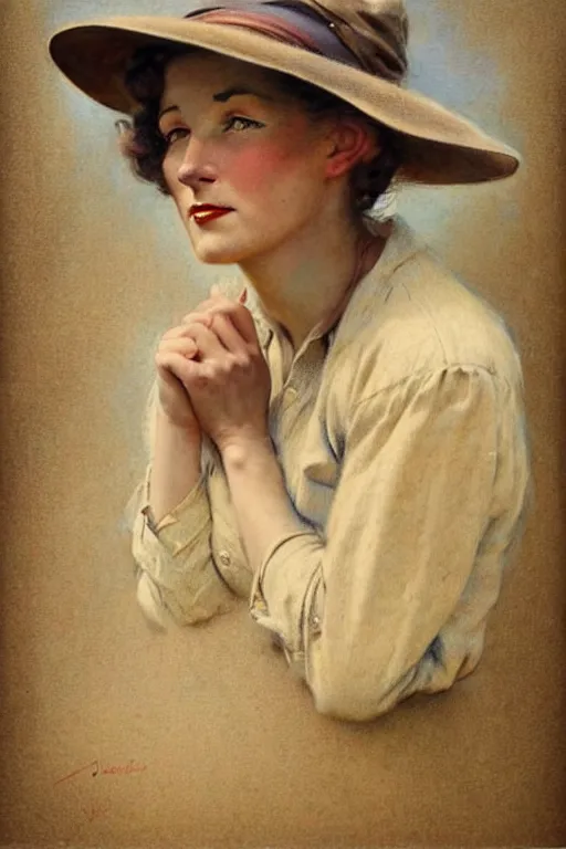 Image similar to (((((1950s wold west pioneer woman cover art . muted colors.))))) by Jean-Baptiste Monge !!!!!!!!!!!!!!!!!!!!!!!!!!!