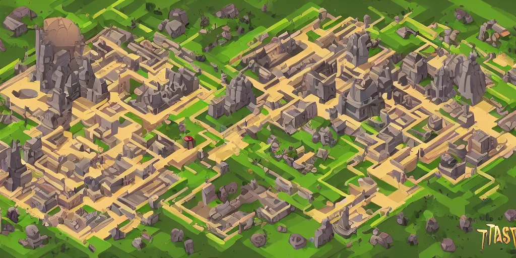 Prompt: A high detailed isometric vector art presenting an aerial view of a RPG room by Transistor, dofus, Bastion, pyre, hades, Patreon content, containing tables and walls, HD, straight lines, vector, grid, dnd map, map patreon, fantasy maps, foundry vtt, fantasy grounds, aerial view ,dungeondraft , tabletop, inkarnate, dugeondraft, roll20