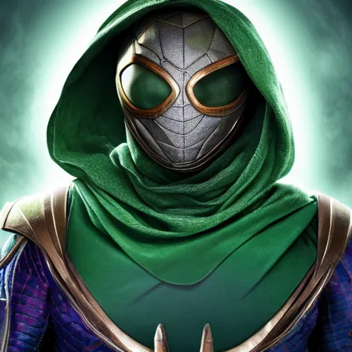 Image similar to mysterio, 4k realistic photo