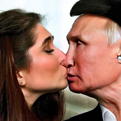 Image similar to kareena kapoor kissing putin