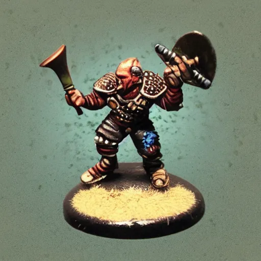 Image similar to miniature of a norse berserker playing blood bowl