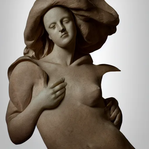 Prompt: Woman sculpture by Bernini