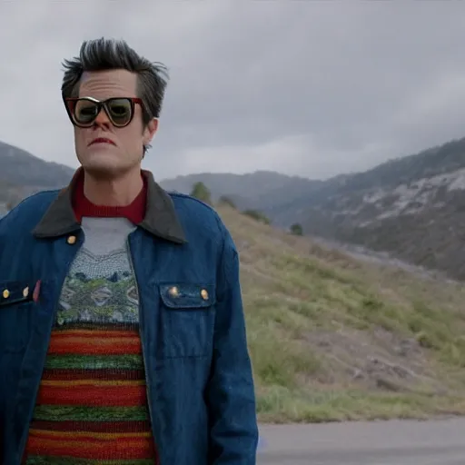 Prompt: Johnny Knoxville in Twin Peaks, cinematic, 8k