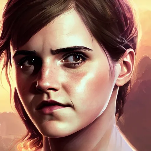 Prompt: highly detailed portrait, emma watson, in gta v, stephen bliss, unreal engine, fantasy art by greg rutkowski, loish, rhads, ferdinand knab, makoto shinkai and lois van baarle, ilya kuvshinov, rossdraws, tom bagshaw, global illumination, radiant light, detailed and intricate environment