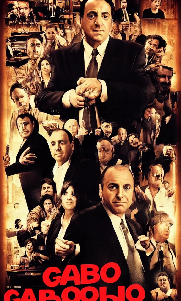 Image similar to movie poster for gabagool : a sopranos story