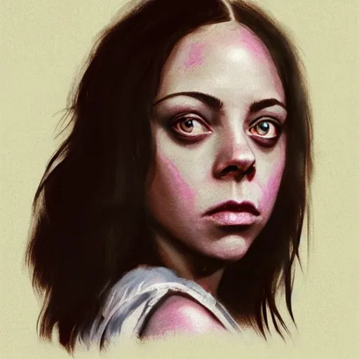 Image similar to black snake moan, breakfast club, pink petals with a a bored aubrey plaza and christina ricci mixed with mona lisa, intricate, elegant, highly detailed, wonderful eyes, sweet, digital painting, artstation, concept art, smooth, sharp focus, illustration, art by artgerm and greg rutkowski and concept art, rectilinear vaporwave