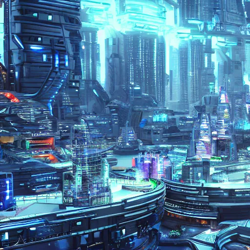 Prompt: photo of a futuristic city in a dystopian future made of electronic components. Very detailed 8k. Unreal engine 5 render with nanite, global illustration and path tracing. Cinematic post processing.