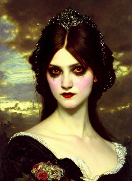 Image similar to gothic princess portrait. by william henry hunt, highly detailded