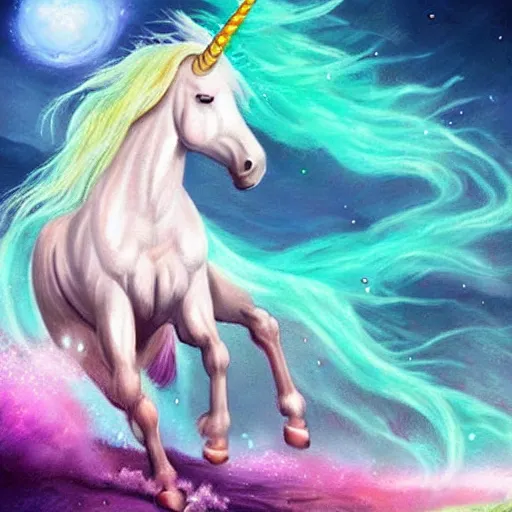 Glowing Unicorn by stephbiscuit on DeviantArt