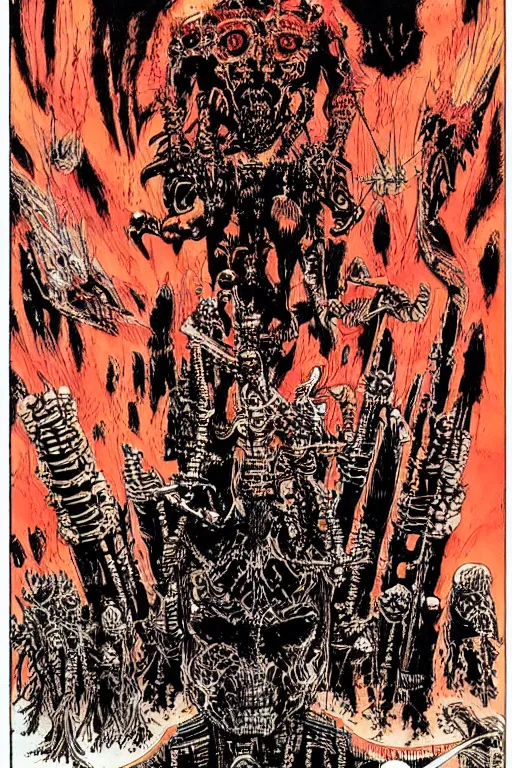 Image similar to hell by Philippe Druillet