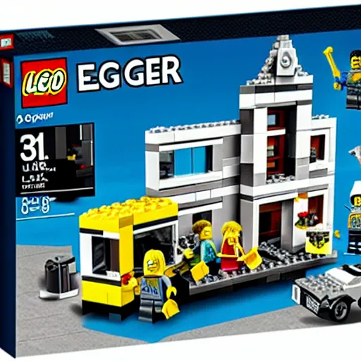 Image similar to lar - a - mago fbi raid lego set