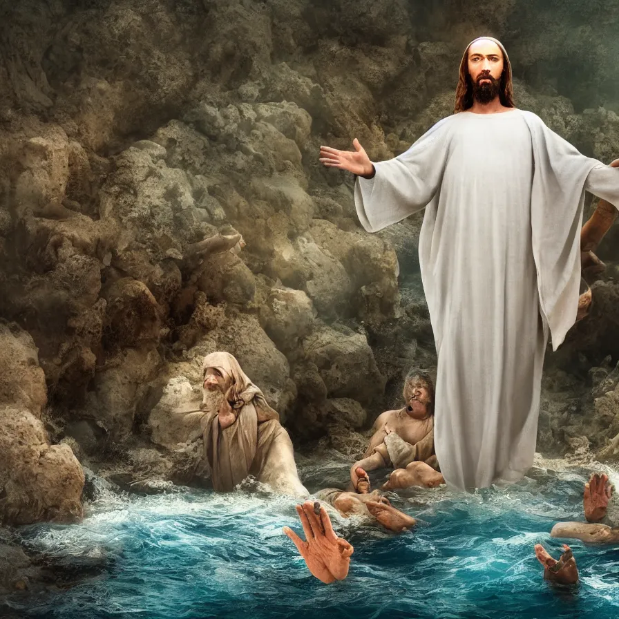 Image similar to Sea Jesus, National Geographic, photo, HD, 8k