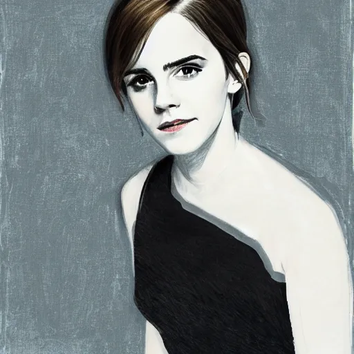 Image similar to portrait of Emma Watson by Shimoda, Hikari.