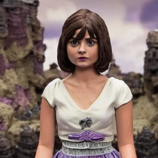 Prompt: jenna coleman claymation